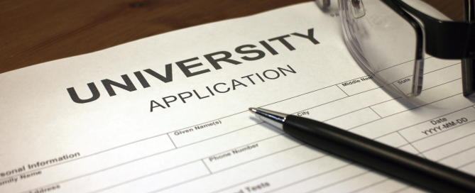 University Application Form.  Yield Rate.  Photo: Huffington Post.